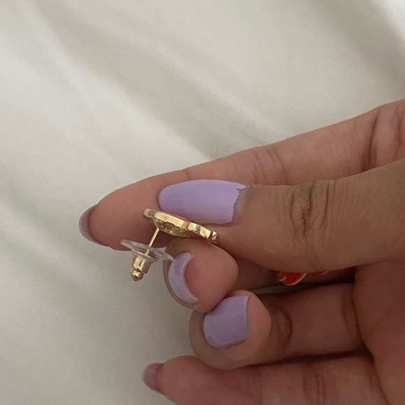 Neon Blue/Pink Reversible Mood Octopus Earrings - Picture 3 of 4